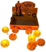 MPS My Party Suppliers Set of 2 Orange Halloween Pumpkin Bulbs, Scary Lamp for Haunted House, Horror Decoration for Garden, Lights - Image 7