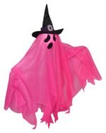 1 pcs Halloween Hanging Pumpkin Decorations, Halloween Ghost Lights, Bright Colors Light Durable Ghost String Lights Spooky Ambience Soft Fabric for Family - Image 4