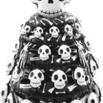 MPS MY PARTY SUPPLIERS® 1pc Self-Standing Large Skull Pile Halloween Foil Balloons Giant Scary Hallo ween Character Ghost, Pumpkin, Skeleton Balloons Halloween Party Floor Decoration ideas