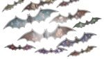 Halloween Decorations 3D Luminous Bats Stickers, 20pcs Scary Fake Bats Black Halloween Stickers,12Size Visible Day and Night Wall Door Window Stickers,Haunted House Home Ideal Halloween Party Decor - Image 2