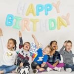 MPS MY PARTY SUPPLIERS® 1Pc Pastel color Happy Birthday Letter Foil Balloon Happy Birthday Balloon Banner with Ribbon Straw, 16 Inch Alphabet Letters balloons for Wall Backdrop Birthday Decor ideas - Image 4