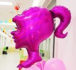 MPS My Party Suppliers Set of 6 Barbie Theme Foil Balloon for Birthday Decoration, Princess Theme, Balloons girls Party, Barbie Balloon Set for girls, Barbie doll Princess balloon, barbie pink balloon - Image 5