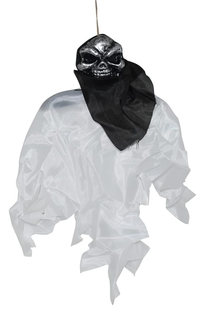 Halloween Horror Hanging Skull Scary Flying Ghost Props Tricky Halloween Hanging Ornament for Haunted House Decor Halloween Bhoot - Image 2