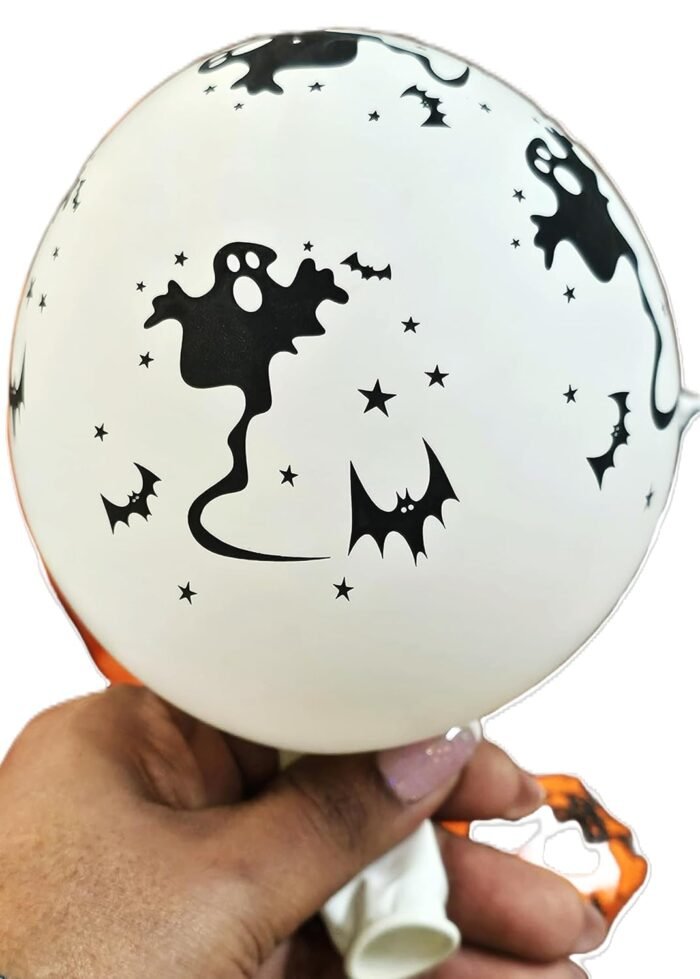 MPS My Party Suppliers Halloween theme Balloons, Set of 6 happy halloween latex balloons RANDOM DESIGN, latex balloons Halloween party decoration ideas, balloon latex multicolor - Image 10