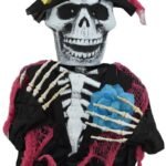 53 * 21 cm Light Up Eyes Skeleton Halloween Grave Breaker Reaper, LED Skeleton Ground Breaker for Halloween Outdoor Home Decor - Light Up Spooky Decorations, Halloween Decorations