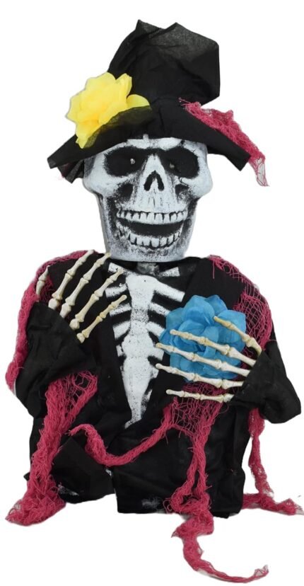 53 * 21 cm Light Up Eyes Skeleton Halloween Grave Breaker Reaper, LED Skeleton Ground Breaker for Halloween Outdoor Home Decor - Light Up Spooky Decorations, Halloween Decorations