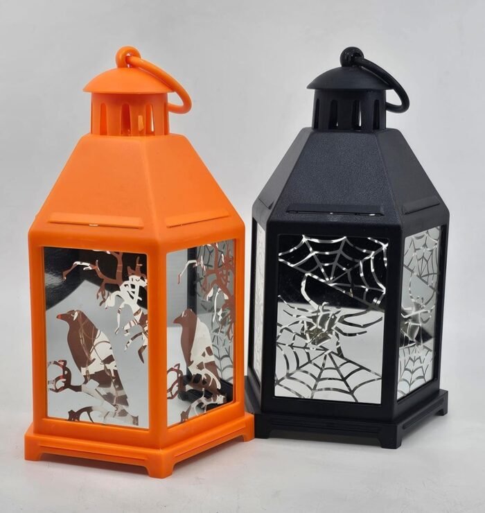 MPS My Party Suppliers Flameless Candle Waterproof LED Lamp Plastic Wind Light Lantern Garden Outdoor Lights for Table Garden Patio Lawn Party Event Ornament (Black Bird Lantern) - Image 3