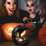 MPS My Party Suppliers Set of 2 Halloween Lamps, Halloween laltern, LED for Halloween Decoration, Halloween Hanging Decoration (Black-Orange Half Moon Light) - Image 6