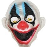 1 pcs 3D Eyes Joker Halloween Scary Mask, Clown Themed Camouflage Face Mask Cosplay for Party/Halloween Theme Party Party Mask