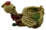 Skeleton Ashtray Ceramic Figurine Day Of The Dead Halloween Spooky Decor Cigarette Ashtray - Image 3