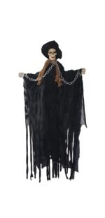 Animated Hanging Grim Reaper Skull Best Halloween Decoration Prop