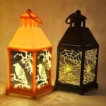 MPS My Party Suppliers Flameless Candle Waterproof LED Lamp Plastic Wind Light Lantern Garden Outdoor Lights for Table Garden Patio Lawn Party Event Ornament (Black Bird Lantern)