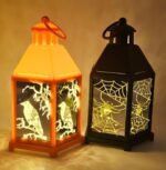 MPS My Party Suppliers Flameless Candle Waterproof LED Lamp Plastic Wind Light Lantern Garden Outdoor Lights for Table Garden Patio Lawn Party Event Ornament (Black Bird Lantern)