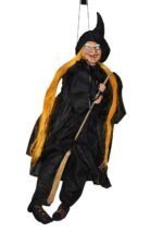 My Party Suppliers Halloween Hanging Laughing Rotating Witch/Halloween Party Hang Decoration Witch Pendant/Sound Light Halloween Decoration/Halloween Prop Animated/Halloween Decoration Item - Image 4