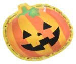 Halloween Pumpkin Shape Plates Disposable Hot Stamping Pumpkin Head Paper Plate Happy Halloween Party Decoration Supplies for Kids - Image 3