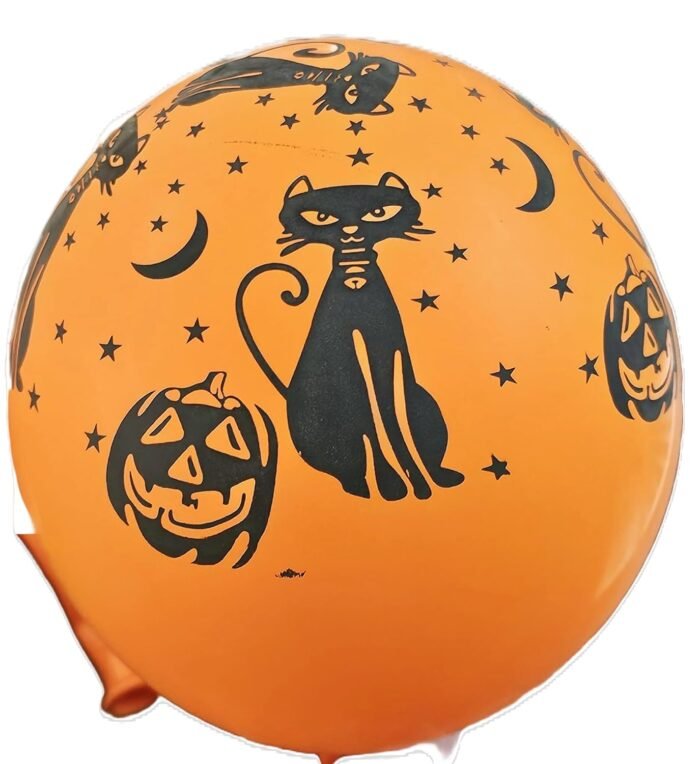 MPS My Party Suppliers Halloween theme Balloons, Set of 6 happy halloween latex balloons RANDOM DESIGN, latex balloons Halloween party decoration ideas, balloon latex multicolor - Image 9