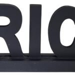 3D Trick Letters Wooden Sign Halloween Table Decoration, Halloween Theme Party Desktop Ornament