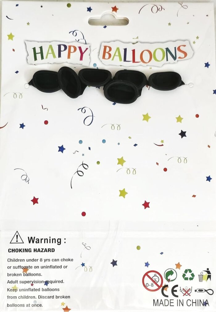 MPS My Party Suppliers Halloween theme Balloons, Set of 6 happy halloween latex balloons with pumpkin print, latex balloons Halloween party pumpkin decoration ideas, balloon latex black - Image 4
