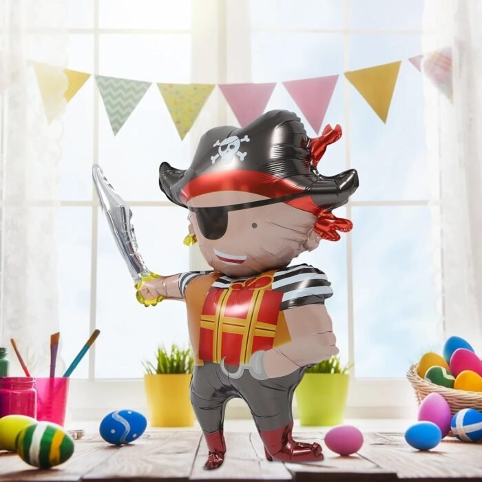 Pirate Balloons Foil Balloon for Last Rodeo Bachelorette Party, Pirate Birthday Decorations Supplies, Pirate Balloon, Pirate Theme Party Decoration, Sea theme Party Decoration (Big Size 90 * 60cm) - Image 2