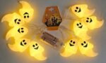 MY PARTY SUPPLIERS Jagmag® Battery Operated 10 LED Bhoot Light Ghost Shaped LED String Lights/Halloween Decoration/Spooky Decorations/Halloween Led Light - Image 3