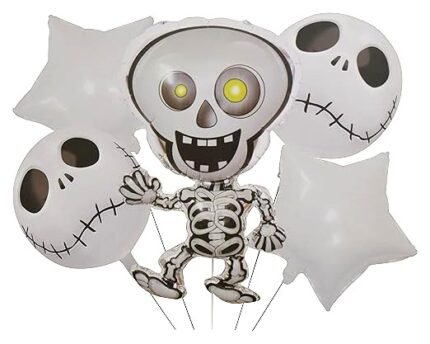 MPS MY PARTY SUPPLIERSĀ® Set of 5 Halloween balloons Halloween theme foil balloons decorations Kids halloween party supplies Balloon decoration for hallo ween event
