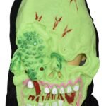 1 pcs Glow in Dark Halloween Mask,Scary Halloween Masks for Adults, Horror Novelty Realistic Full Head Latex Mask Halloween Costumes Cosplay Props Accessories Devil face mask