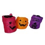 My Party Suppliers Halloween Decoration Halloween Candy Bag / Halloween LED Cloth Lantern / LED Halloween Party Decoration Lantern - Set of 3
