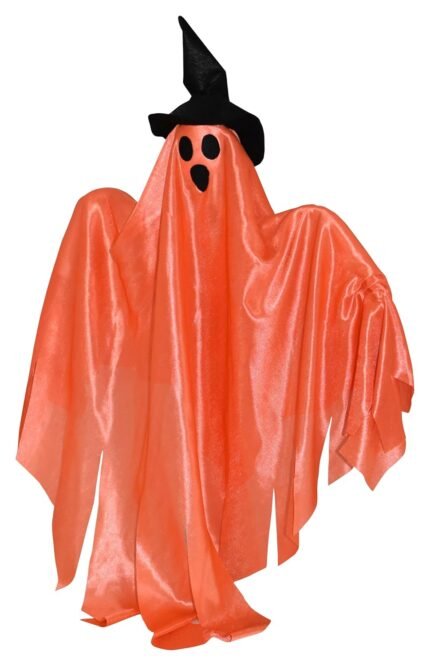 1 pcs Halloween Hanging Pumpkin Decorations, Halloween Ghost Lights, Bright Colors Light Durable Ghost String Lights Spooky Ambience Soft Fabric for Family