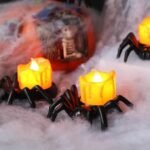 MPS My Party Suppliers Set of 2 Halloween Lamps, Halloween laltern, LED for Halloween Decoration, Halloween Hanging Decoration (Black Spider lamp) - Image 8