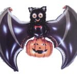 MPS MY PARTY SUPPLIERS® 1pc Halloween Bat Foil balloon Halloween theme foil balloons decorations Kids halloween party supplies