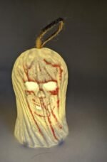 Pack of 2 Halloween Decorations Halloween Skeleton LED Hanging Ghostly Shadow Light Candle Home Decorative Accessories Flash ELD Lamps for Halloween Party Decorations, Tree Decortaion - Image 3