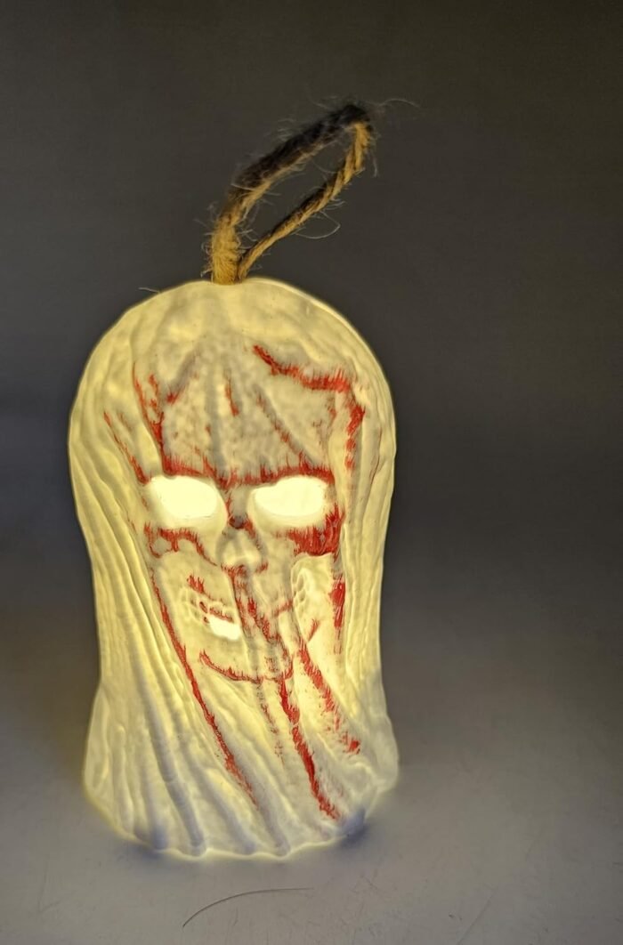 Pack of 2 Halloween Decorations Halloween Skeleton LED Hanging Ghostly Shadow Light Candle Home Decorative Accessories Flash ELD Lamps for Halloween Party Decorations, Tree Decortaion - Image 3