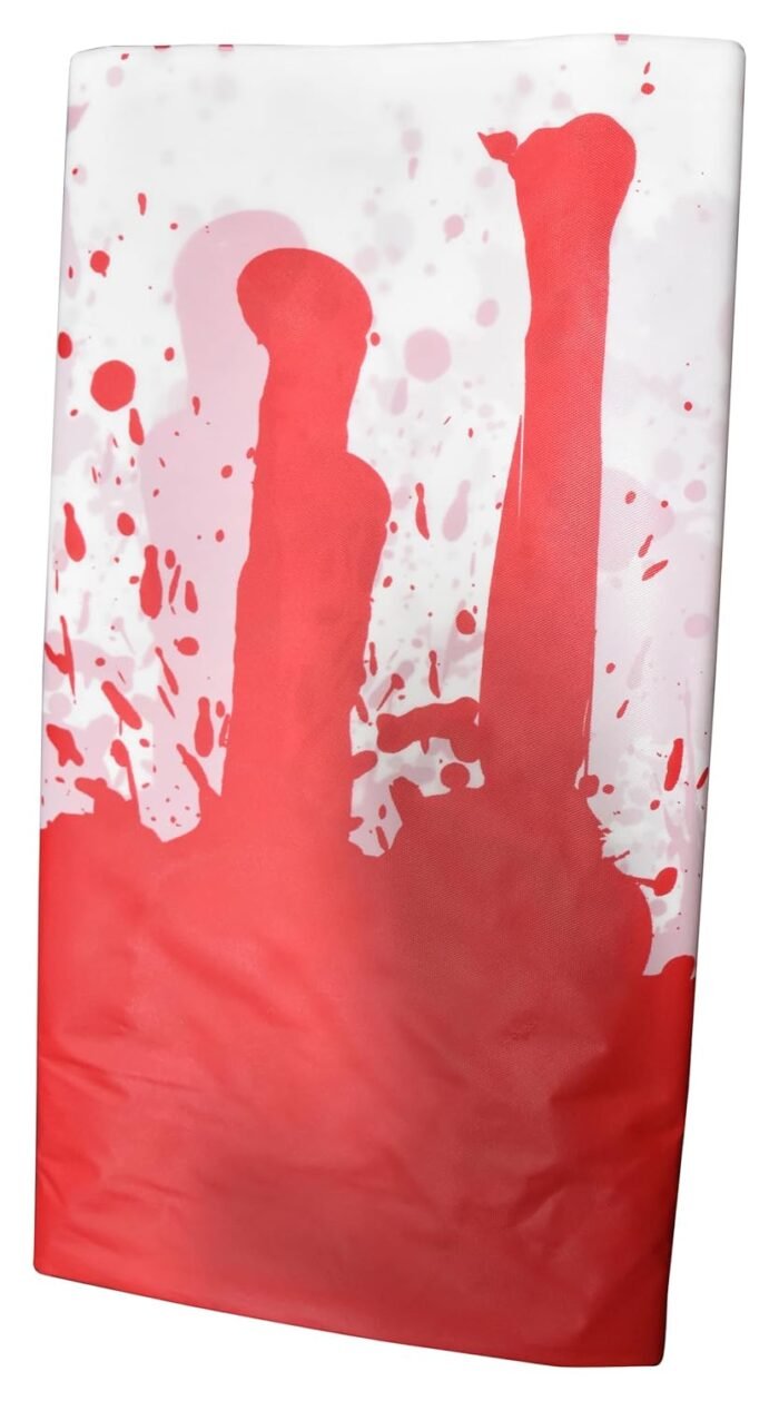 Halloween Tablecloth Halloween Table Cloth Blood Pattern Horror Theme Table Cover Suitable for Halloween Decoration Details - Image 3