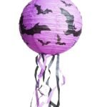 My Party Suppliers Halloween Bat Lantern with Tail Halloween Decoration Lantern Halloween Props (Multicolor)