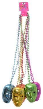 1 pcs Scream Mask Horror Film Charm, Halloween Pendant with Chain, Halloween Prop for Halloween Dress up, Halloween Neckless (Random Color) - Image 2