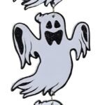 Halloween 5 Ghost Hanging White Set Suit 5 Halloween Hanging Halloween Party Hanging Charm Lip Gloss Makeup Skeleton Ghost White Pumpkin Decor Halloween Party Hanging