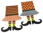 1 Set Witches Legs and Feet Decorative Banner, Witch Flag Hanging Decoration Halloween Door Sign, Halloween Flag,Halloween Decoration Banner - Image 3