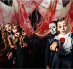 Bloody Creepy Cloth Spooky Halloween Party Gauze Hanger Decorations for Haunted Houses, Doorways Entryways, Windows and Table Cover - Image 3