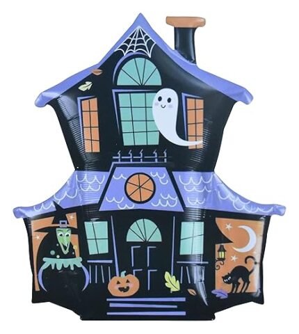 MPS MY PARTY SUPPLIERSĀ® 1pc Haunted House Halloween balloon Halloween theme foil balloons decorations Kids halloween party supplies