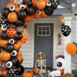 Halloween Balloons with Eyeball Balloons, Orange and Black Balloons, Halloween Decoration Balloons Kit for Decorations Indoor Outdoor Home - Image 3