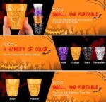 Halloween Party Favor Shot Glasses/Skull Shot Glass/Reusable Halloween Whiskey Shot Glasses (Random Colors 4 pcs) - Image 5