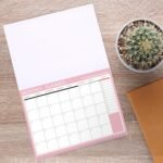 MPS MY PARTY SUPPLIERSĀ® 1pc Pink Monthly Planner, To Do List Notebook Tear-Off Sheets Undated Make-A-List Calendar Desk Pads for Organizing & Scheduling Tasks Ideal for Home Office Fancy Stationery Items - Image 2