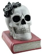 Big Size 1 Piece Halloween Skull Skeleton Books Halloween Horror Skull Ornament Garden Yard Lawn Decoration Festival Prank Crafts/Cracked Skull/Halloween Decorations Skull