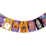 MPS My Party Suppliers 1pc Happy Halloween Bunting Banner, Trick or Treat Banner Garland, Halloween Garland, Halloween Paper Hanging, Halloween Hanging Decoration, Halloween Banner Design Decoration