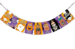MPS My Party Suppliers 1pc Happy Halloween Bunting Banner, Trick or Treat Banner Garland, Halloween Garland, Halloween Paper Hanging, Halloween Hanging Decoration, Halloween Banner Design Decoration