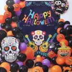 Halloween Balloon Arc ,Halloween Decorations Item Balloons Garland Kit – Spooky Balloon Decoration Set for Halloween Party Decorations Supplies , Halloween Decoration
