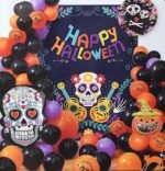Halloween Balloon Arc ,Halloween Decorations Item Balloons Garland Kit – Spooky Balloon Decoration Set for Halloween Party Decorations Supplies , Halloween Decoration