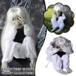 Halloween Horror Props Electric Crying Little Ghost Toy Tricky Scary Crying Bar Decoration Haunted House Party Decoration, Light Music Halloween Decor - Image 3