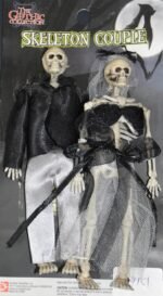 2 x Skeleton Bride Groom Decor - Day of The Dead Couple Skeleton, Halloween Party Decorations, Skeletons for Halloween Decoration, Graveyard Decorations, Haunted House Accessories