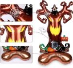 MPS MY PARTY SUPPLIERSĀ® 1pc Self-Standing Haunted Tree Halloween Foil Balloons Giant Scary Hallo ween Character Ghost, Pumpkin, Skeleton Balloons Halloween Party Floor Decoration ideas - Image 2